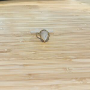 Kendra Scott ring - gold she’s white stone